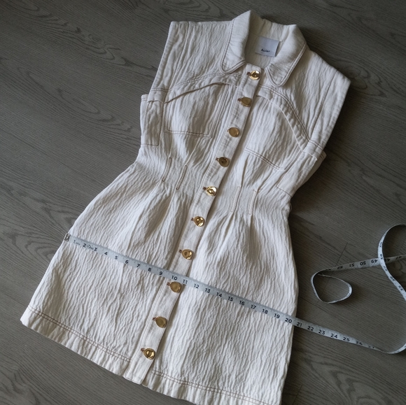 Acler Westcroft Dress In Ivory 4US - Picture 14 of 16